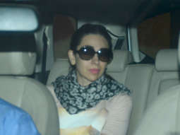 Karisma Kapoor spotted at Kareena Kapoor Khan’s home