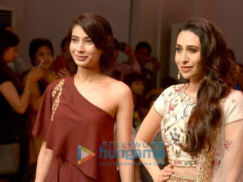 Karisma Kapoor walks the ramp for designer Priya Rout at the Asian Designer Week in New Delhi