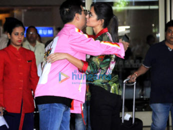 Kartik Aaryan and Saiyami Kher snapped at the airport