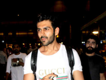 Kartik Aaryan and Saiyami Kher snapped at the airport