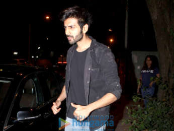 Kartik Aaryan snapped at Sanjay Leela Bhansali's residence in Juhu