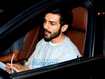 Kartik Aaryan snapped outside the gym