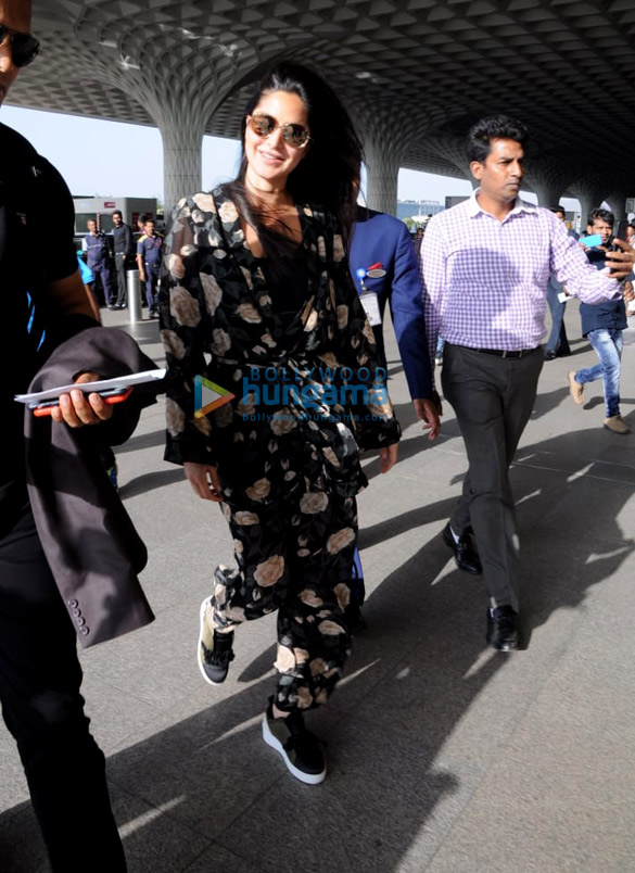 Katrina Kaif snapped at the airport while heading to Delhi