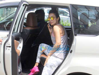 Malaika Arora and Shahid Kapoor spotted at the gym in Bandra