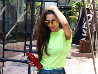 Malaika Arora spotted at the gym in Bandra