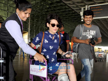 Mandana Karimi snapped at the airport