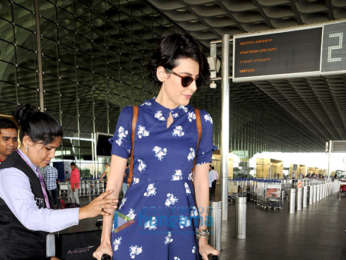 Mandana Karimi snapped at the airport