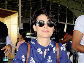 Mandana Karimi snapped at the airport