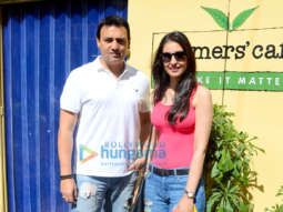 Navneet Kaur and Mark Robinson spotted at Farmers’ Cafe in Bandra