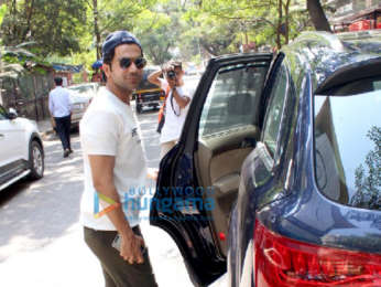 Rajkummar Rao and Patralekha spotted at The Kitchen Garden in Bandra