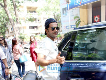 Rajkummar Rao and Patralekha spotted at The Kitchen Garden in Bandra