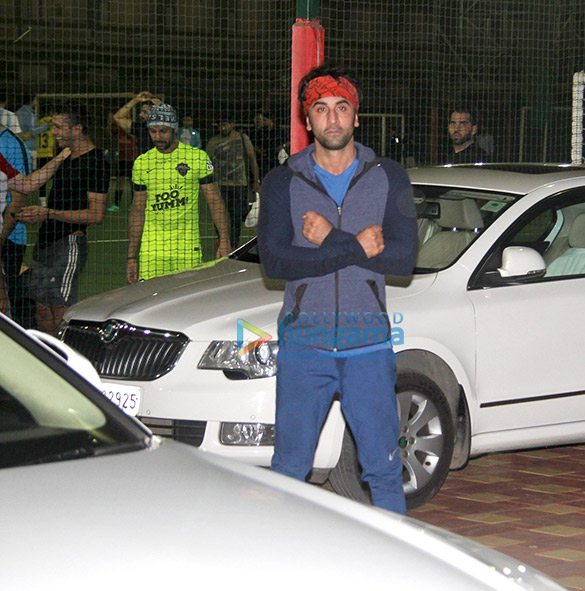 ranbir kapoor abhishek bachchan ishaan khatter and others snpped during a soccer match 1