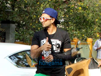 Ranveer Singh spotted at a salon