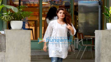Rhea Chakraborty spotted at the Kitchen Garden in Bandra