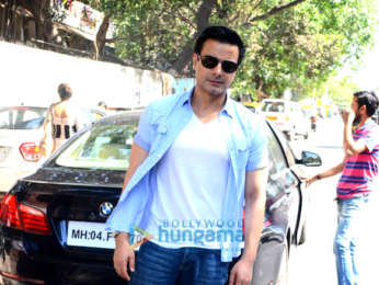 Richa Chadda and Rahul Bhatt promote their film Daas Dev in Bandra