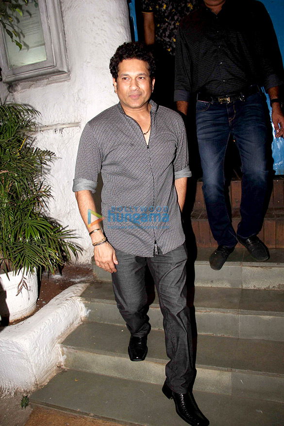 Sachin Tendulkar snapped at his birthday party at Olive Sachin Tendulkar snapped at his birthday party at Olive