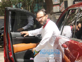 Saif Ali Khan snapped at a recording studio in Bandra