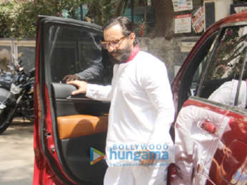 Saif Ali Khan snapped at a recording studio in Bandra