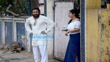 Saif Ali Khan spotted at a recording studio in Bandra