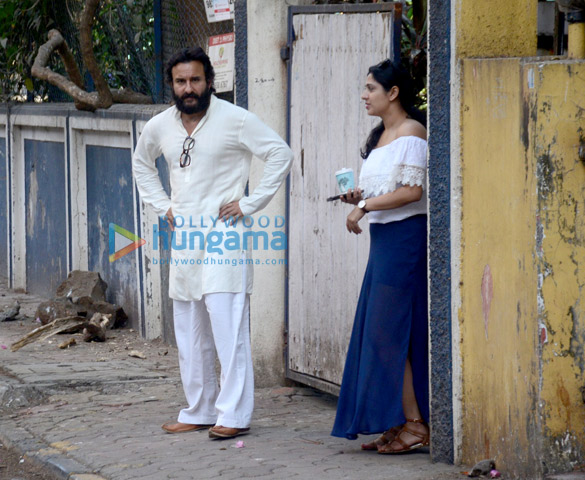 Saif Ali Khan spotted at a recording studio in Bandra