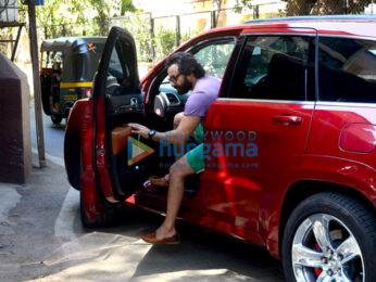 Saif Ali Khan spotted at dubbing studio in Bandra