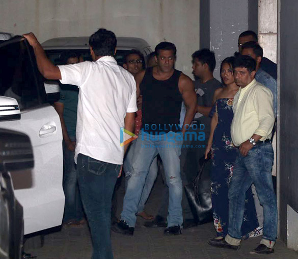 salman khan and remo dsouza spotted at ramesh s tauranis office 1