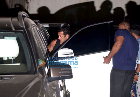 salman khan and remo dsouza spotted at ramesh s tauranis office 6
