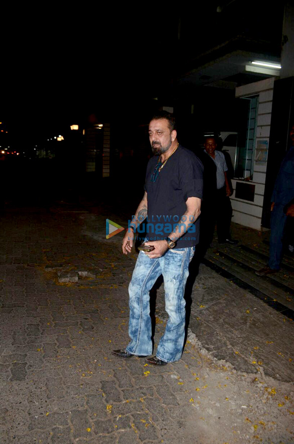 Sanjay Dutt snapped at Ashutosh Gowariker’s office in Khar Sanjay Dutt snapped at Ashutosh Gowariker’s office in Khar