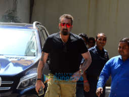 Sanjay Dutt spotted at Vishesh Flims office in Bandra