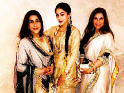 WOW! Sara Ali Khan stuns in traditional avatar; poses with mom Amrita Singh and Dimple Kapadia