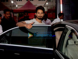 Shahid Kapoor and Shruti Haasan spotted at Mehboob studio shooting for an advertisement