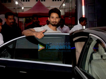 Shahid Kapoor and Shruti Haasan spotted at Mehboob studio shooting for an advertisement