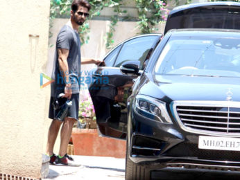Shahid Kapoor and Sidharth Malhotra spotted at Reset gym in Bandra