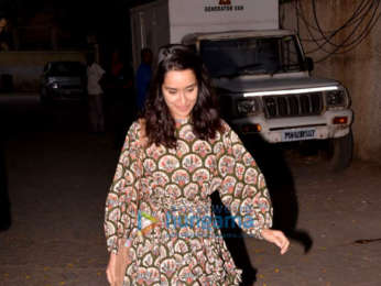 Shraddha Kapoor snapped after a dubbing session in Juhu