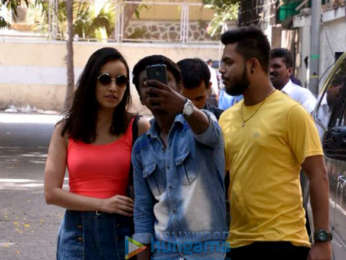 Shraddha Kapoor snapped near her home post a dubbing session