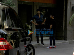 Sidharth Malhotra and Abhay Chopra spotted at Bandra