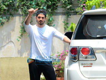 Sooraj Pancholi snapped outside gym