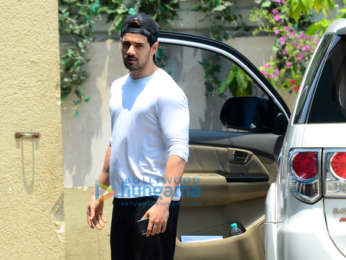 Sooraj Pancholi snapped outside gym