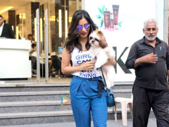 Sophie Choudry spotted at Dessange salon in Bandra