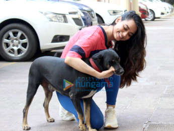 Soundarya Sharma spotted at a post workout session in Andheri