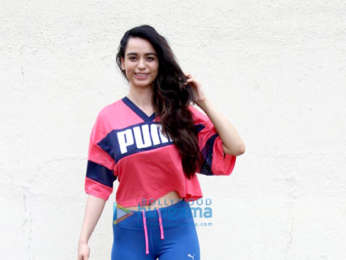 Soundarya Sharma spotted at a post workout session in Andheri