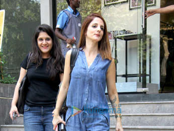 Sussanne Khan spotted at the Adidas store in Santacruz