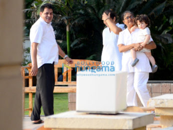 Taimur Ali Khan snapped at Amrita Arora's residence