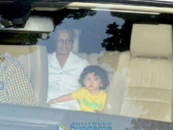 Taimur Ali Khan snapped grandma Babita Kapoor's home at Khar