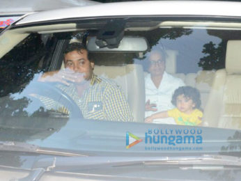Taimur Ali Khan snapped grandma Babita Kapoor's home at Khar
