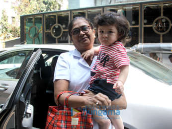 Taimur Ali Khan snapped outside his play school