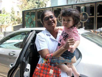 Taimur Ali Khan snapped outside his play school