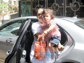 Taimur Ali Khan snapped outside his play school