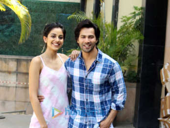 Varun Dhawan and Banita Sandhu at Novotel, Juhu for October interviews