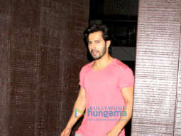 Varun Dhawan snapped at the gym